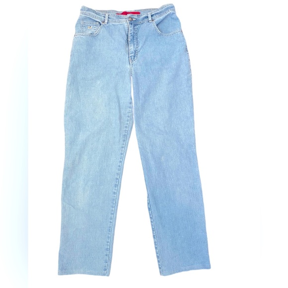 Gloria Vanderbilt Red Label Light Blue Jeans Size 10 - Picture 1 of 5